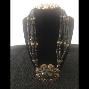 Black and Gold Necklace